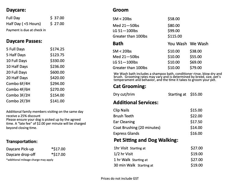 Website Rate Board-May-2023 - Pet City Canada - Lethbridge, AB